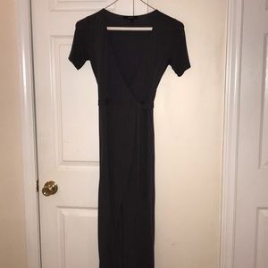 Charcoal grey comfy dress